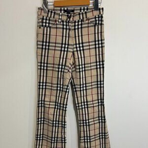 BURBERRY London Nova Plaid Denim Jeans size US 2
